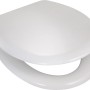 Weißer baliv WC-Sitz Kahana mit Absenkautomatik und MDF-Holzkern.
