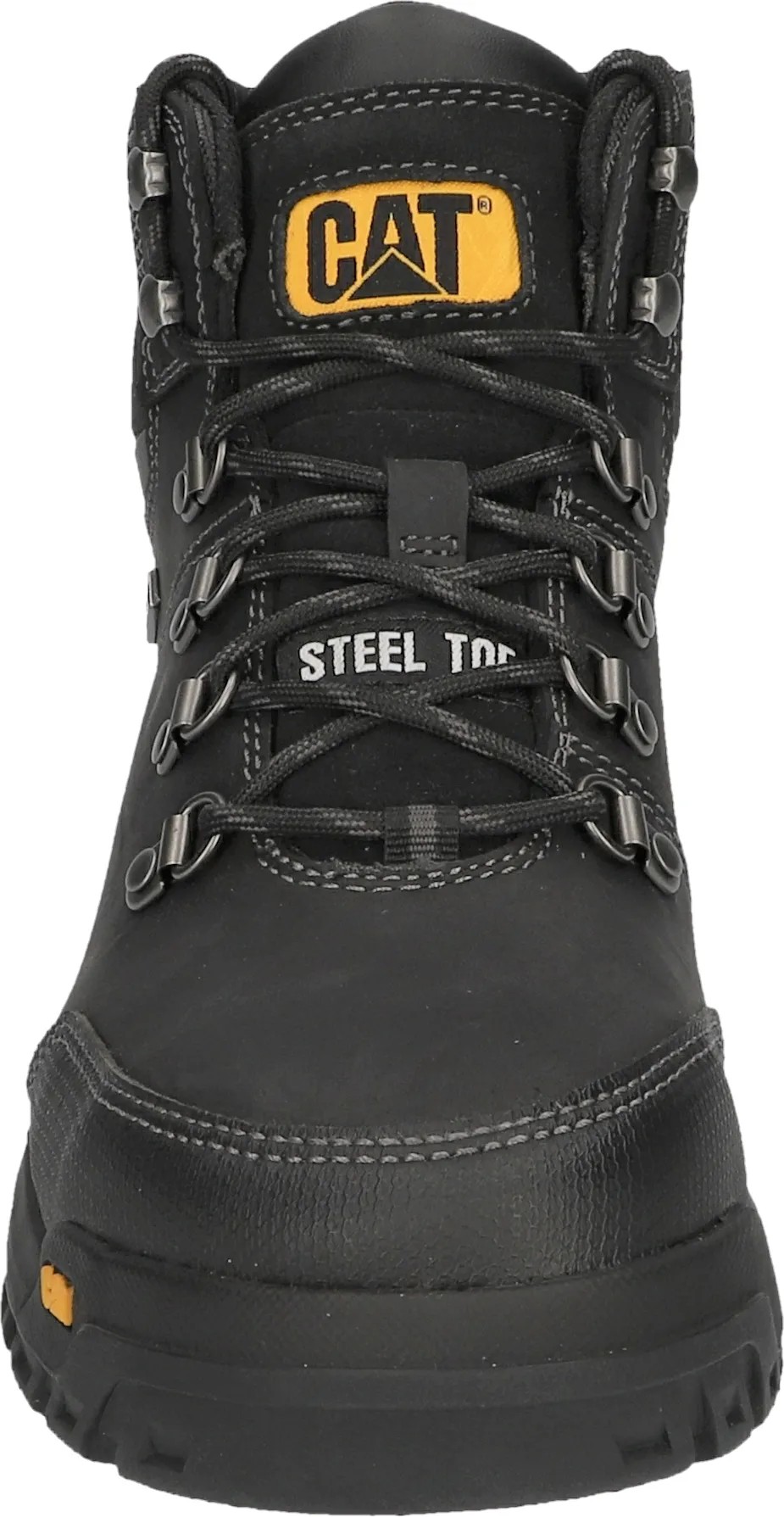 CAT Charge Herren Sicherheitsstiefel - Schwarz/Orange, Größe 47, SRC Bewertet, Composite Zehenkappe