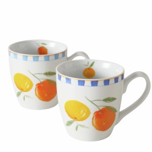 Boltze Jumbobecher Fruits 2-fach Sortiert 10 cm x 10 cm x 14 cm Orange