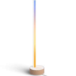 Philips Hue Gradient Signe Tischleuchte Eiche mit Farbverlauf, 730 lm.