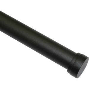 Gardinia Endkappe Industrial Home, Ø 25mm, schwarz, 2er-Set für Stilgarnituren.