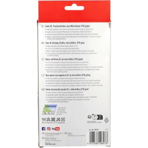 Nigrin Mikrofaser-Trockentücher 2er-Pack für Autopflege: Saugstarke XL-Tücher für Felgen, Scheiben und Lack.