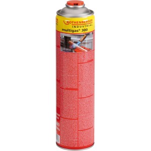 Rothenberger Multigas 300, 2er-Pack Spezialgas (Propan/Butan) für hohe Flammentemperaturen.