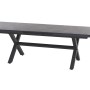 Ausziehbarer Siena Garden Gartentisch Ferrostone, 100x260 cm, mit Aluminiumgestell und HPL-Tischplatte.