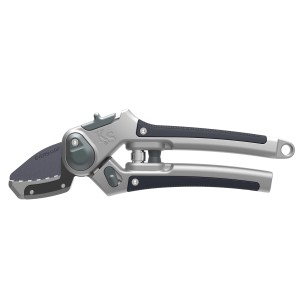 Kent & Stowe Amboss Gartenschere Eversharp mit Carbonstahl-Klinge und gummiertem Griff.