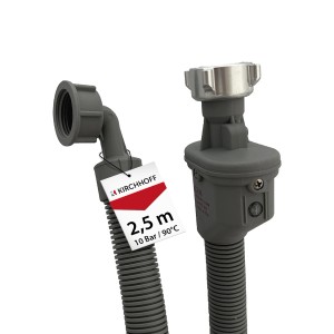 Kirchhoff Sicherheits-Zulaufschlauch, 2,5 m, für Wasch- und Spülmaschinen.