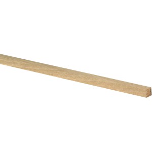 Flache Eichenleiste, 12x14x900 mm, ideal für Bastelarbeiten und Innenausbau.