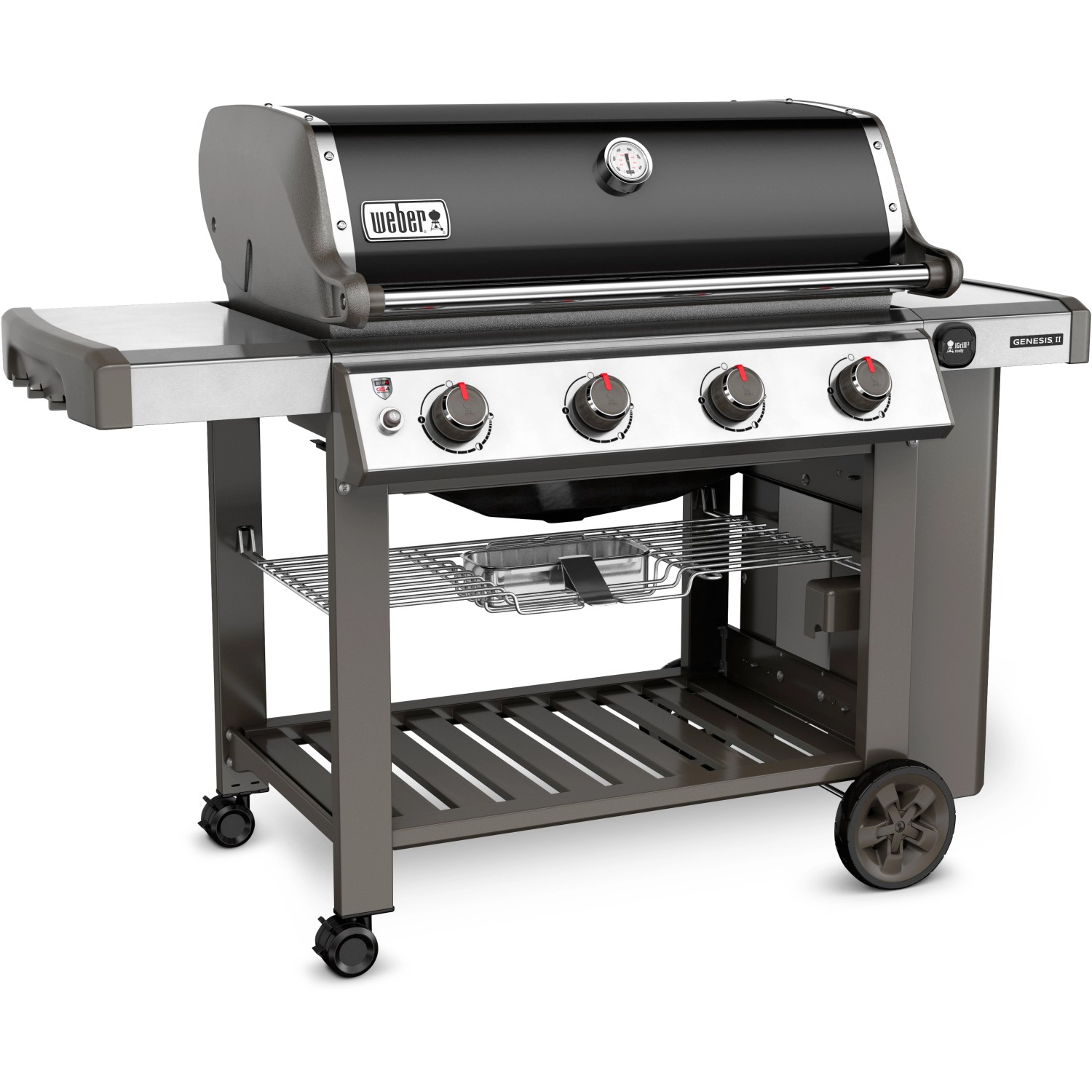 Weber Gasgrill Genesis II E410 2017 GBS mit 4 Brennern Schwarz kaufen bei OBI