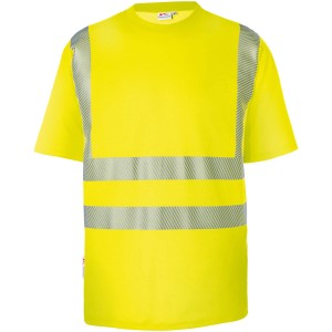 Gelbes Kübler Warnschutz T-Shirt Reflectiq Gr. XXL mit Reflexstreifen für gute Sichtbarkeit.