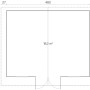 Grundriss Gartenhaus Bidasoa: 534x450cm, Satteldach, Fläche 18,2 m².