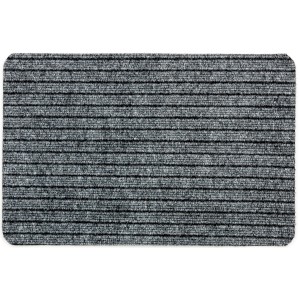 Graue ASTRA Fußmatte Breitrips, 40x60 cm, ideal für die Schmutzaufnahme im Eingangsbereich.