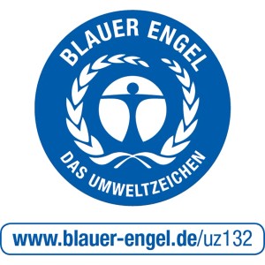 Blauer Engel Umweltzeichen für Ursa Glaswolle: Emissionsarme Mineralfaser Dämmstoffe.