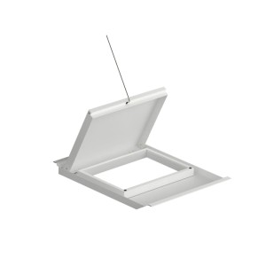 Biohort Müllsackhalterung für HighBoard 160 l, grau-weiß, zur einfachen Mülltrennung im Garten.