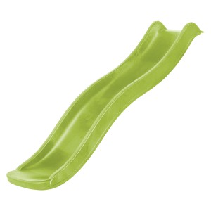 Lindgrüne Axi Rutsche Sky175 mit Wasseranschluss, 175 cm lang, für Spieltürme.