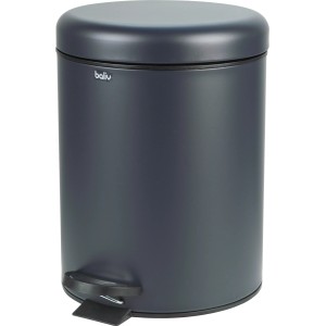 Blauer baliv Dark Wonder Kosmetikeimer aus Metall, 5 l, mit Tretfunktion.