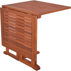 Rechteckiger Balkontisch Baltimore aus Holz mit klappbarer Tischplatte.