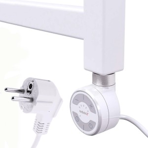 Nordholm Heizpatrone Calypso 300 W, steckerfertig, weiß, mit Thermostat und Anschlusskabel.