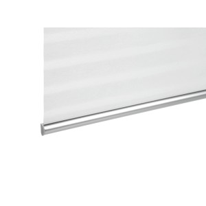 Gardinia Profil zum Klipsen für Flächenvorhangstoffe, silbernes Aluminiumprofil.