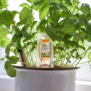 Seramis Bio-Vitalkur 30ml für Pflanzen und Kräuter im Topf, gebrauchsfertiger Blumendünger.