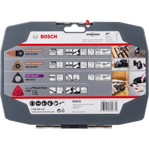 Bosch Schleifset für Multifunktionswerkzeuge, 6-teilig, für Holz & Mörtel. Zubehör für Starlock.