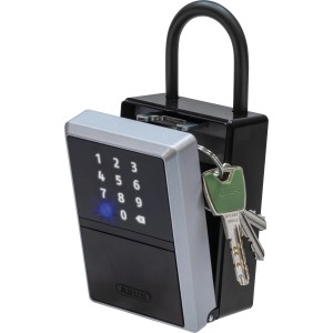Abus KeyGarage One 797 mit Bügel zur Schlüsselaufbewahrung, mit Zahlencode und Schlüsseln.