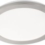 Runde LED-Deckenleuchte Gotland in Weiß-Nickel, 15W, 2100lm, dimmbar.