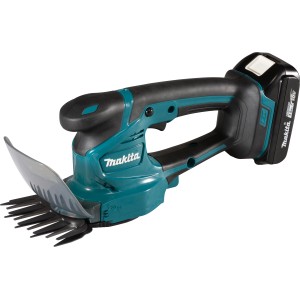 Makita Akku-Grasschere DUM111SYX mit Akku, blau-schwarz, für präzise Rasenkanten und Strauchschnitte.