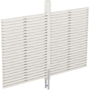 Skan Holz Rückwand Rhombus 291 x 160 cm Fichte Weiß