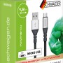 Schwaiger Micro USB Kabel, 1,2m, unzerstörbar, zum Laden und Synchronisieren von Geräten.