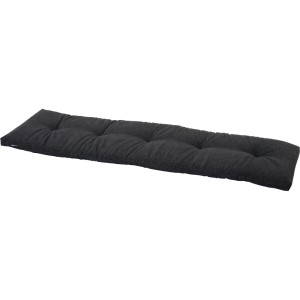 Siena Garden Banksitzkissen Comfort, 140x44x7 cm, anthrazitfarbenes Kissen mit Steppung.