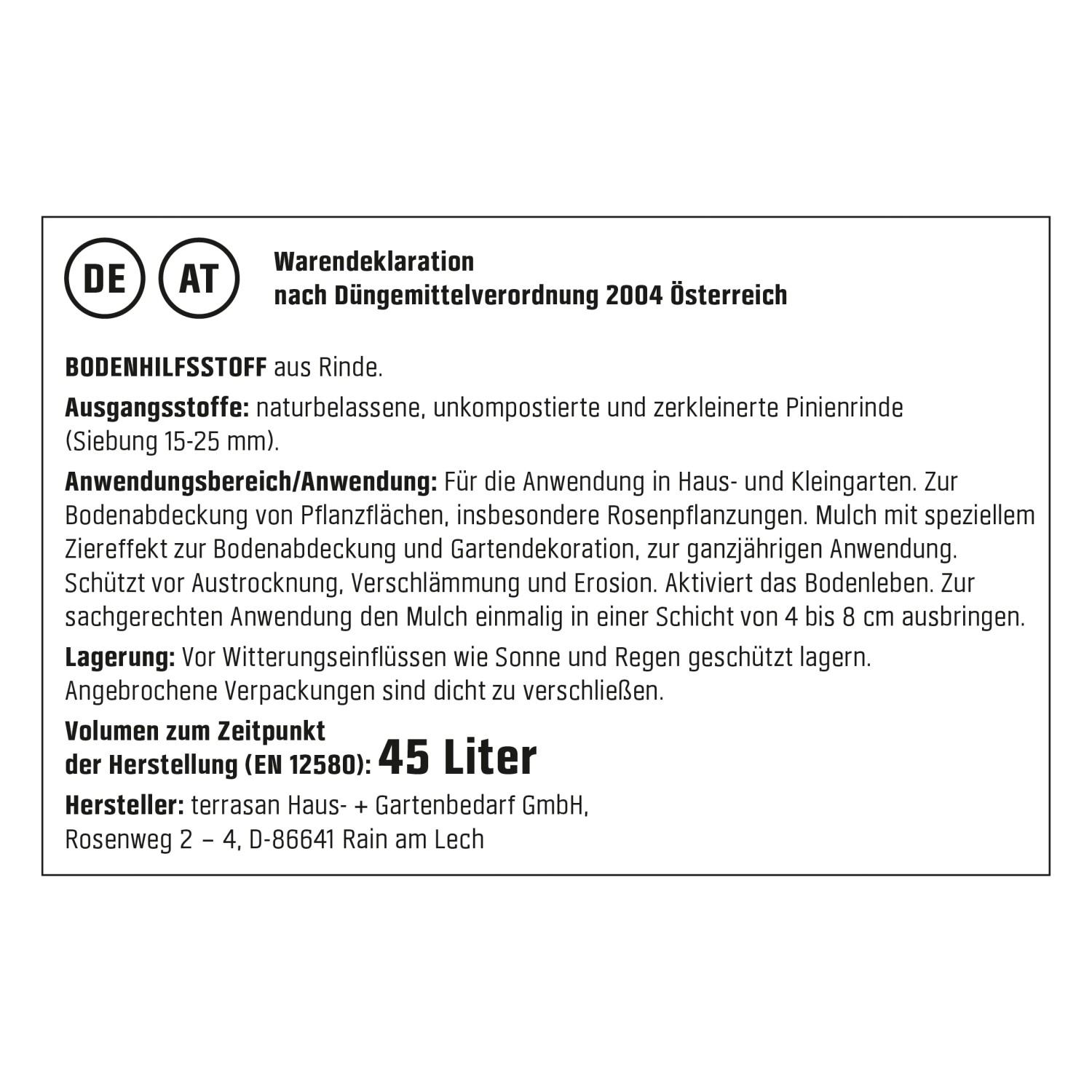 Informationen zu GROW by OBI Pinienrinde, Körnung 15-25mm, 45l.