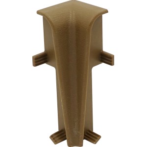 Innenecke für Sockelleiste Modern 60 Clip in Eiche hell für Laminat und Parkett.