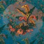 Komar Fototapete Vlies Orient Bleu mit floralem Muster und orientalischen Elementen.