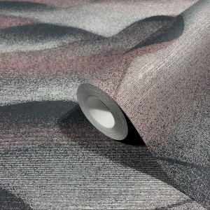 Marburg Vliestapete Habitat mit grafischem Muster in Schwarz und Silber.