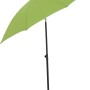 Grüner Siena Garden Marktschirm, Ø 180 cm, mit Handöffner. Sonnenschirm für Garten und Balkon.