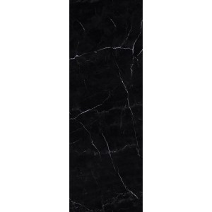 Decoflooring SPC-Wandpaneel, 260x90 cm, Marmor Schwarz, hochglänzend. Dekor-Paneel für Wandverkleidung.
