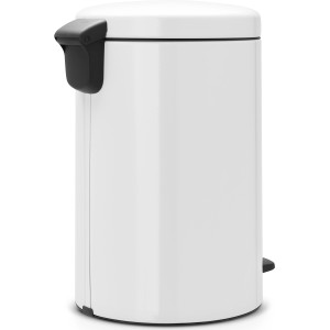 Weißer Brabantia Treteimer NewIcon, 20 Liter. Mülleimer mit Pedal und sanft schließendem Deckel.