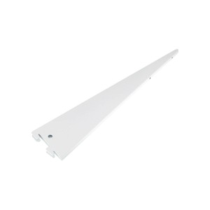 Weißer U-Träger (47 cm) aus Stahl für Regalböden und Möbelbau, belastbar bis 50 kg.