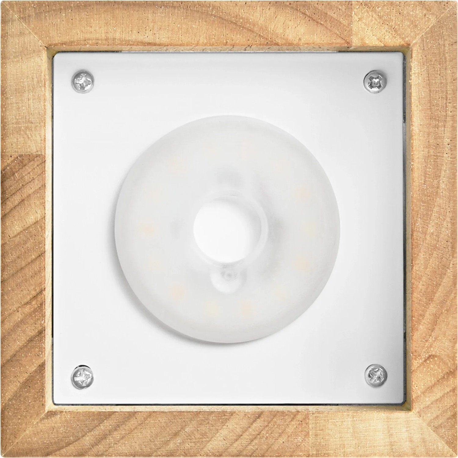 Ledvance Smart+ WiFi Deckenleuchte Decor Holz, braun, tunable white, 13 cm. Smarte Leuchte mit Holzrahmen.