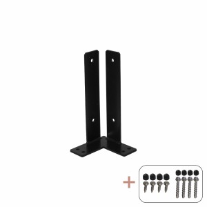 Pfostenträger  Cubic  Schwarz 300 mm x 150 mm x 150 mm