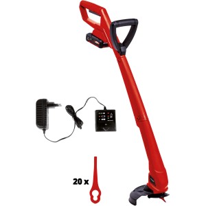 Einhell Akku-Rasentrimmer GC-CT 18/24 Li P Set mit Akku, Ladegerät und 20 Messer. Rot.