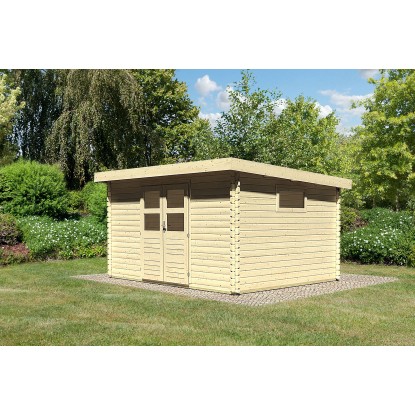 Karibu HolzGartenhaus Natur 372 cm x 282 cm kaufen bei OBI