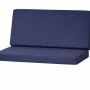 Marineblaues Kissen-Set für Hollywoodschaukel, 130x50x7cm, 2-Sitzer Gartenmöbel.