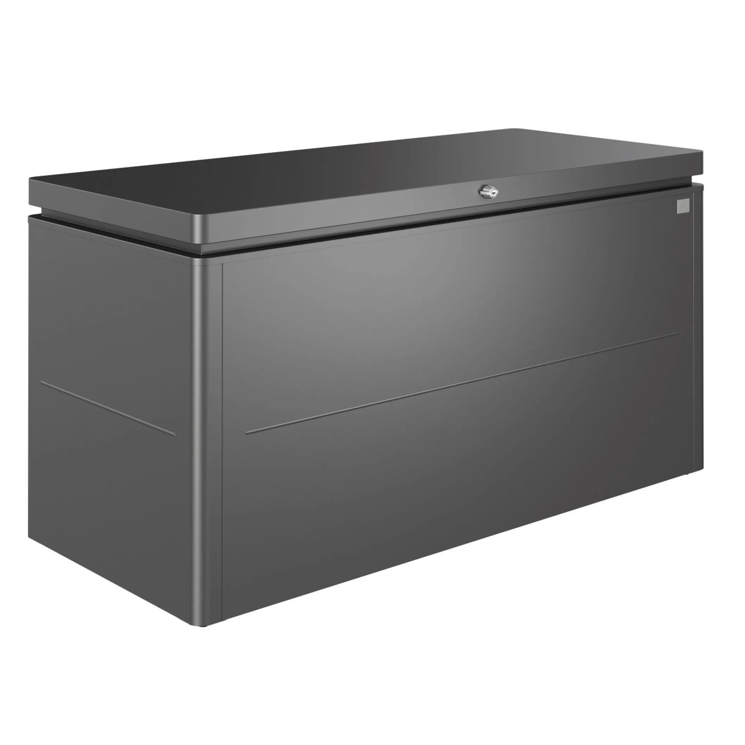 Biohort Loungebox Gr. 160, dunkelgrau-metallic, ideal zur Aufbewahrung von Gartenartikeln und Sitzkissen.