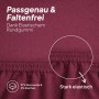 AM Qualitätsmatratzen Premium Jersey Boxspringbett Spannbettlaken aus Baumwolle Made in Germany 90x200cm in Bordeaux_6