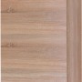 Flex-Well Oberschrank Florida, 60 cm, Sonoma Eiche, mit Drehtür und silberfarbenem Griff.