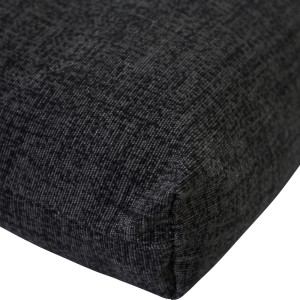 Siena Garden Banksitzkissen Comfort, 140x44x7 cm, anthrazit. Bequemes Kissen für Gartenbänke.