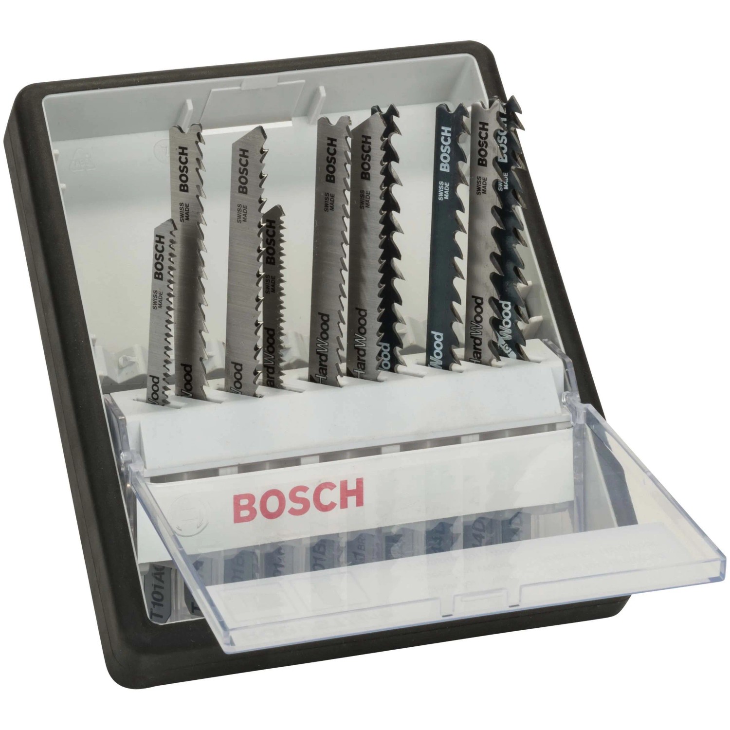 Bosch Stichsägeblätter-Set Robust Line, 10-teilig im Kasten für Holz.