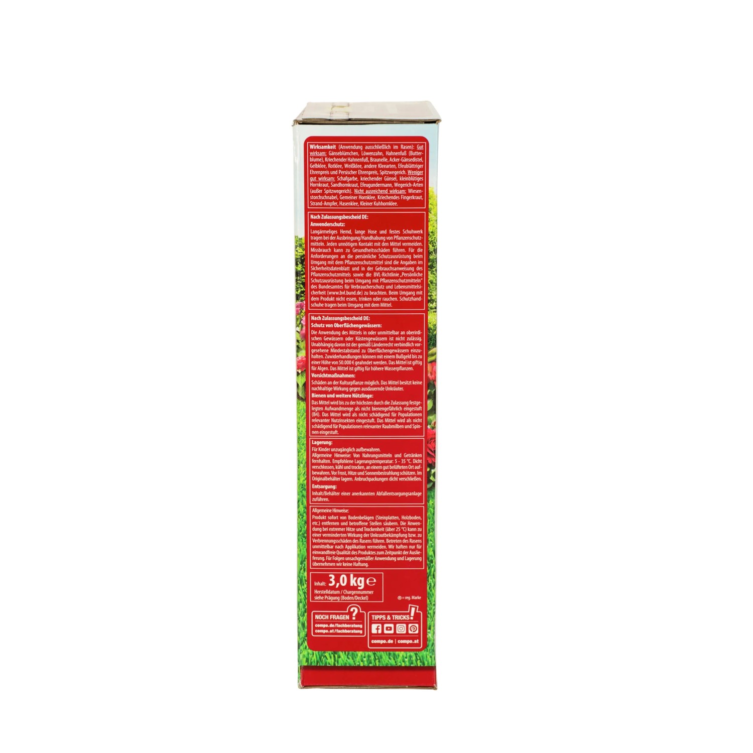 Compo Rasendnger plus Unkrautvernichter 3 kg fr 100 m kaufen bei OBI