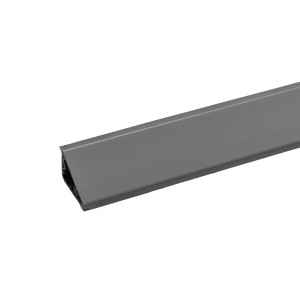 Kaindl Wandanschlussprofil, 300cm, Achatgrau, für Arbeitsplatten. Formschöne Abschlussleiste.
